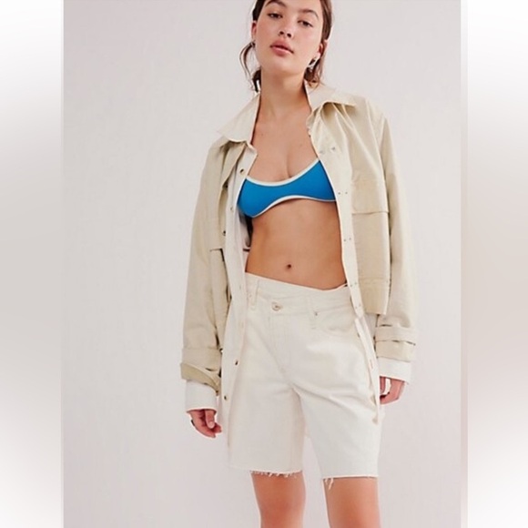 NWOT FP Intimately Good Lookin’ Color Block Bralette in Blue & Cream Size XS M L - Picture 4 of 7